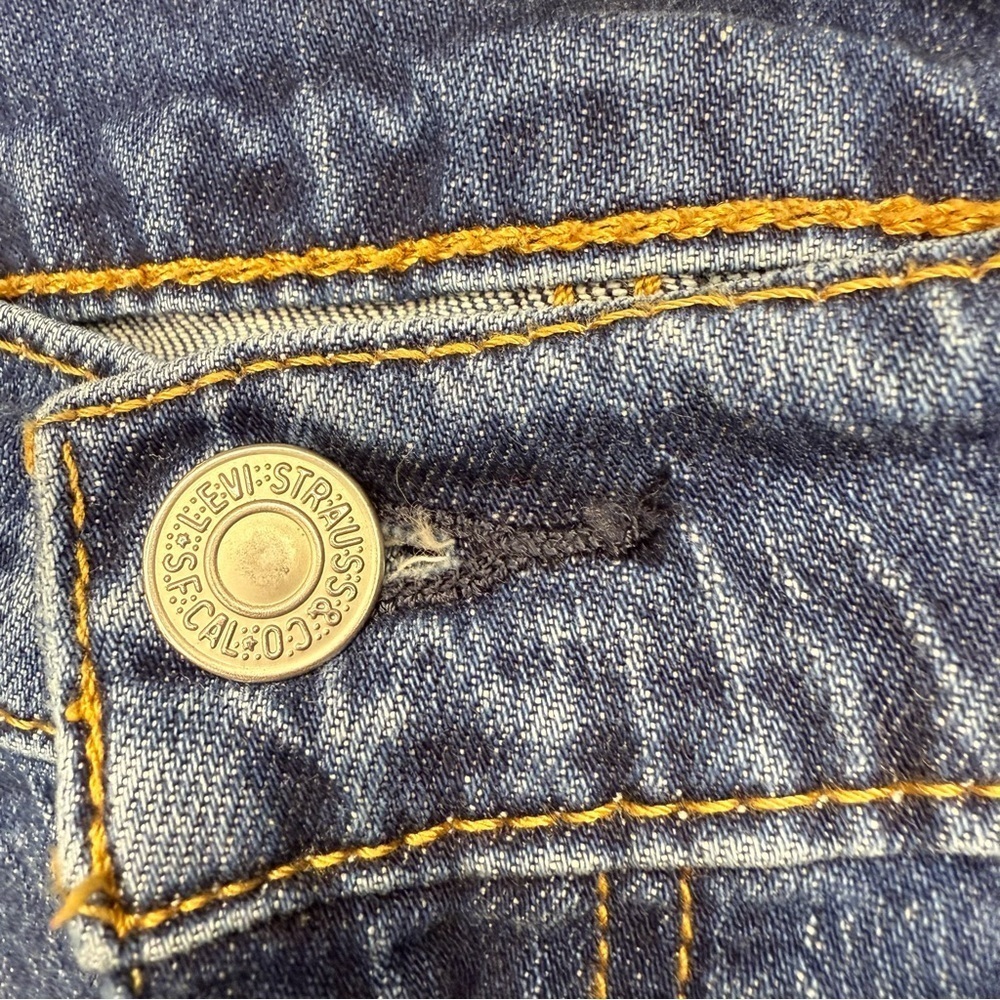 Levi’s 505 Men's Blue Denim Jeans Size 38 Waist 32 Length GUC - Picture 2 of 6